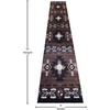 image:imageFlash Furniture Mohave Traditional Southwestern Style Area Rug  Rustic Ivory Accent Rug  2 x 7  Olefin Fibers with Jute BackingChocolate