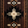 image:imageFlash Furniture Mohave Traditional Southwestern Style Area Rug  Rustic Ivory Accent Rug  2 x 7  Olefin Fibers with Jute BackingChocolate