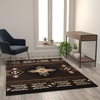 image:imageFlash Furniture Mohave Traditional Southwestern Style Area Rug  Rustic Ivory Accent Rug  2 x 7  Olefin Fibers with Jute BackingChocolate