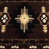 image:imageFlash Furniture Mohave Traditional Southwestern Style Area Rug  Rustic Ivory Accent Rug  2 x 7  Olefin Fibers with Jute BackingChocolate