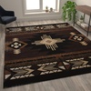 image:imageFlash Furniture Mohave Traditional Southwestern Style Area Rug  Rustic Ivory Accent Rug  2 x 7  Olefin Fibers with Jute BackingChocolate