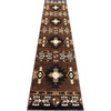 image:imageFlash Furniture Mohave Traditional Southwestern Style Area Rug  Rustic Ivory Accent Rug  2 x 7  Olefin Fibers with Jute BackingChocolate