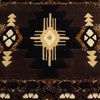 image:imageFlash Furniture Mohave Traditional Southwestern Style Area Rug  Rustic Ivory Accent Rug  2 x 7  Olefin Fibers with Jute BackingChocolate