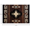 image:imageFlash Furniture Mohave Traditional Southwestern Style Area Rug  Rustic Ivory Accent Rug  2 x 7  Olefin Fibers with Jute BackingChocolate