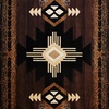 image:imageFlash Furniture Mohave Traditional Southwestern Style Area Rug  Rustic Ivory Accent Rug  2 x 7  Olefin Fibers with Jute BackingChocolate