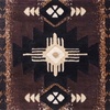 image:imageFlash Furniture Mohave Traditional Southwestern Style Area Rug  Rustic Ivory Accent Rug  2 x 7  Olefin Fibers with Jute BackingChocolate