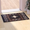 image:imageFlash Furniture Mohave Traditional Southwestern Style Area Rug  Rustic Ivory Accent Rug  2 x 7  Olefin Fibers with Jute BackingChocolate
