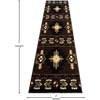 image:imageFlash Furniture Mohave Traditional Southwestern Style Area Rug  Rustic Ivory Accent Rug  2 x 7  Olefin Fibers with Jute BackingChocolate