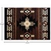 image:imageFlash Furniture Mohave Traditional Southwestern Style Area Rug  Rustic Ivory Accent Rug  2 x 7  Olefin Fibers with Jute BackingChocolate