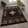 image:imageFlash Furniture Mohave Traditional Southwestern Style Area Rug  Rustic Ivory Accent Rug  2 x 7  Olefin Fibers with Jute BackingChocolate