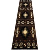 image:imageFlash Furniture Mohave Traditional Southwestern Style Area Rug  Rustic Ivory Accent Rug  2 x 7  Olefin Fibers with Jute BackingChocolate