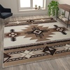 image:imageFlash Furniture Mohave Traditional Southwestern Style Area Rug  Rustic Ivory Accent Rug  2 x 7  Olefin Fibers with Jute BackingIvory