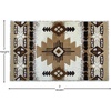 image:imageFlash Furniture Mohave Traditional Southwestern Style Area Rug  Rustic Ivory Accent Rug  2 x 7  Olefin Fibers with Jute BackingIvory