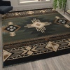 image:imageFlash Furniture Mohave Traditional Southwestern Style Area Rug  Rustic Ivory Accent Rug  2 x 7  Olefin Fibers with Jute BackingSage