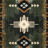 image:imageFlash Furniture Mohave Traditional Southwestern Style Area Rug  Rustic Ivory Accent Rug  2 x 7  Olefin Fibers with Jute BackingSage