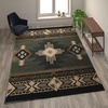 image:imageFlash Furniture Mohave Traditional Southwestern Style Area Rug  Rustic Ivory Accent Rug  2 x 7  Olefin Fibers with Jute BackingSage