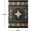 image:imageFlash Furniture Mohave Traditional Southwestern Style Area Rug  Rustic Ivory Accent Rug  2 x 7  Olefin Fibers with Jute BackingSage