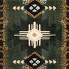 image:imageFlash Furniture Mohave Traditional Southwestern Style Area Rug  Rustic Ivory Accent Rug  2 x 7  Olefin Fibers with Jute BackingSage