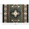 image:imageFlash Furniture Mohave Traditional Southwestern Style Area Rug  Rustic Ivory Accent Rug  2 x 7  Olefin Fibers with Jute BackingSage