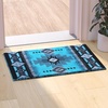 image:imageFlash Furniture Mohave Traditional Southwestern Style Area Rug  Rustic Ivory Accent Rug  2 x 7  Olefin Fibers with Jute BackingTurquoise