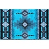 image:imageFlash Furniture Mohave Traditional Southwestern Style Area Rug  Rustic Ivory Accent Rug  2 x 7  Olefin Fibers with Jute BackingTurquoise