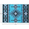 image:imageFlash Furniture Mohave Traditional Southwestern Style Area Rug  Rustic Ivory Accent Rug  2 x 7  Olefin Fibers with Jute BackingTurquoise