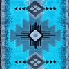 image:imageFlash Furniture Mohave Traditional Southwestern Style Area Rug  Rustic Ivory Accent Rug  2 x 7  Olefin Fibers with Jute BackingTurquoise