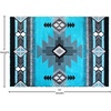 image:imageFlash Furniture Mohave Traditional Southwestern Style Area Rug  Rustic Ivory Accent Rug  2 x 7  Olefin Fibers with Jute BackingTurquoise