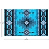 image:imageFlash Furniture Mohave Traditional Southwestern Style Area Rug  Rustic Ivory Accent Rug  2 x 7  Olefin Fibers with Jute BackingTurquoise