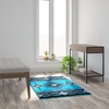 image:imageFlash Furniture Mohave Traditional Southwestern Style Area Rug  Rustic Ivory Accent Rug  2 x 7  Olefin Fibers with Jute BackingTurquoise