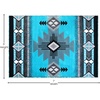 image:imageFlash Furniture Mohave Traditional Southwestern Style Area Rug  Rustic Ivory Accent Rug  2 x 7  Olefin Fibers with Jute BackingTurquoise