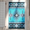 image:imageFlash Furniture Mohave Traditional Southwestern Style Area Rug  Rustic Ivory Accent Rug  2 x 7  Olefin Fibers with Jute BackingTurquoise