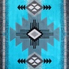 image:imageFlash Furniture Mohave Traditional Southwestern Style Area Rug  Rustic Ivory Accent Rug  2 x 7  Olefin Fibers with Jute BackingTurquoise