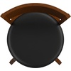 image:imageFlash Furniture Nichola Commercial Classic Open Back Barstool  Espresso Finish Wood Frame  Black LeatherSoft Seat  Counter Height  360 Swivel Seat  FootrestBlack VinylAntique Oak Frame