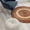 image:imageFlash Furniture Prima Natural Fiber Jute Area Rug 8 x 10  Braided Indoor Jute Rug  Natural Area RugsJute