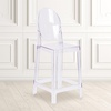image:imageFlash Furniture Revna Ghost Counter Stool with Oval Back in Revna Transparent Crystal Pack of 4Set of 1