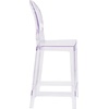 image:imageFlash Furniture Revna Ghost Counter Stool with Oval Back in Revna Transparent Crystal Pack of 4Set of 1