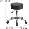 image:imageFlash Furniture Rhonda Medical Ergonomic Stool with Chrome Base