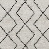 image:imageFlash Furniture Roxy Geometric Style Bohemian Shag Area Rug  5 x 7  IvoryIvoryBlack