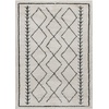 image:imageFlash Furniture Roxy Geometric Style Bohemian Shag Area Rug  5 x 7  IvoryIvoryBlack