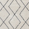 image:imageFlash Furniture Roxy Geometric Style Bohemian Shag Area Rug  5 x 7  IvoryIvoryBlack