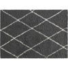 image:imageFlash Furniture Roxy Shag Style Diamond Trellis Area Rug  5 x 7  IvoryCharcoalIvory