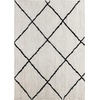 image:imageFlash Furniture Roxy Shag Style Diamond Trellis Area Rug  5 x 7  IvoryIvoryBlack