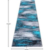 image:imageFlash Furniture Rylan Collection Scraped Pattern Area Rug  High Pile Purple Olefin Rug  2 x 3 Area Rug  Jute Backing  Hallway Entryway Bedroom Living RoomTurquoise