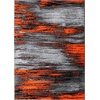 image:imageFlash Furniture Rylan Collection Scraped Pattern Area Rug  High Pile Purple Olefin Rug  2 x 3 Area Rug  Jute Backing  Hallway Entryway Bedroom Living RoomOrange