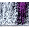 image:imageFlash Furniture Rylan Collection Scraped Pattern Area Rug  High Pile Purple Olefin Rug  2 x 3 Area Rug  Jute Backing  Hallway Entryway Bedroom Living RoomPurple
