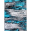 image:imageFlash Furniture Rylan Collection Scraped Pattern Area Rug  High Pile Purple Olefin Rug  2 x 3 Area Rug  Jute Backing  Hallway Entryway Bedroom Living RoomTurquoise
