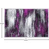 image:imageFlash Furniture Rylan Collection Scraped Pattern Area Rug  High Pile Purple Olefin Rug  2 x 3 Area Rug  Jute Backing  Hallway Entryway Bedroom Living RoomPurple