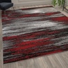 image:imageFlash Furniture Rylan Collection Scraped Pattern Area Rug  High Pile Purple Olefin Rug  2 x 3 Area Rug  Jute Backing  Hallway Entryway Bedroom Living RoomRed