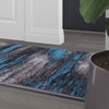image:imageFlash Furniture Rylan Collection Scraped Pattern Area Rug  High Pile Purple Olefin Rug  2 x 3 Area Rug  Jute Backing  Hallway Entryway Bedroom Living RoomBlue